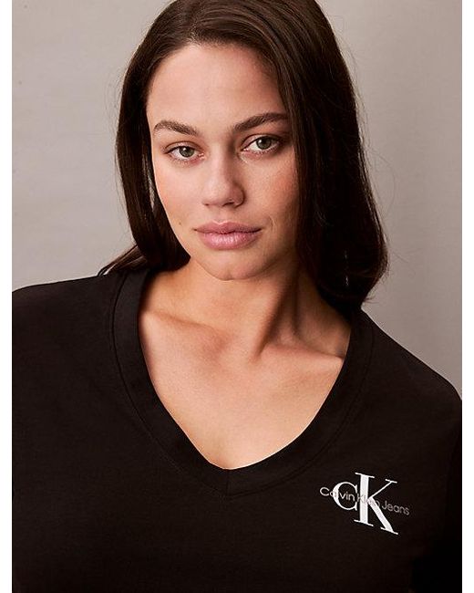 Calvin Klein Black 2Er-Pack T-Shirts Mit V-Ausschnitt