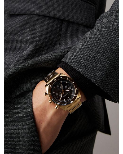 Orologio Con Cinturino A Maglie Multifunzione di Calvin Klein in Metallic da Uomo