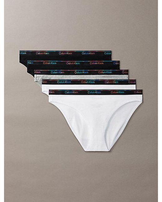 Calvin Klein 5-Pack Bbikinislip in het Brown