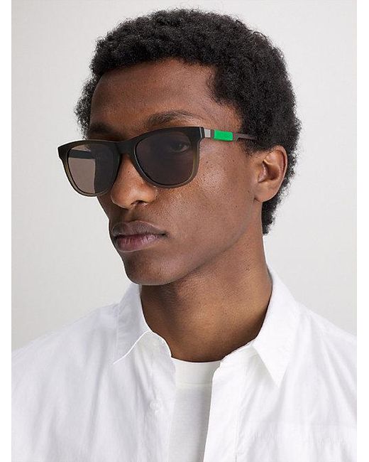Calvin Klein Multicolor Rectangle Sunglasses for men