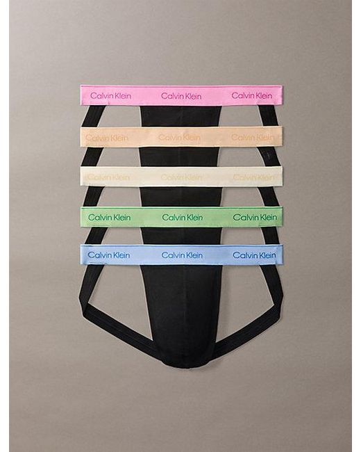 Calvin Klein Multicolor 5 Pack Jock Straps for men