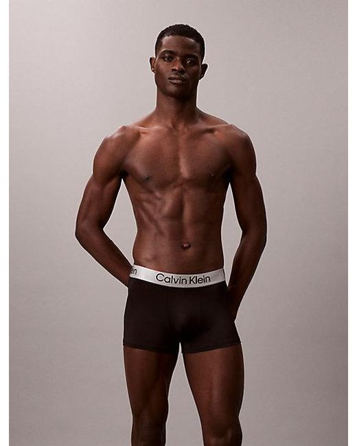Calvin Klein Black 3 Pack Trunks Micro Stretch for men