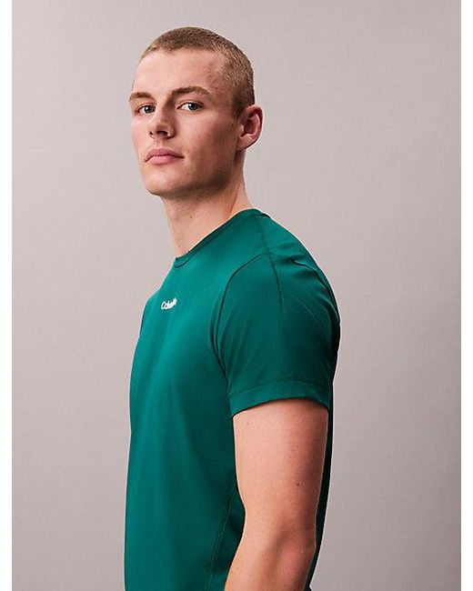 Calvin Klein Green Sport Breathable Quick Dry Gym T-Shirt for men