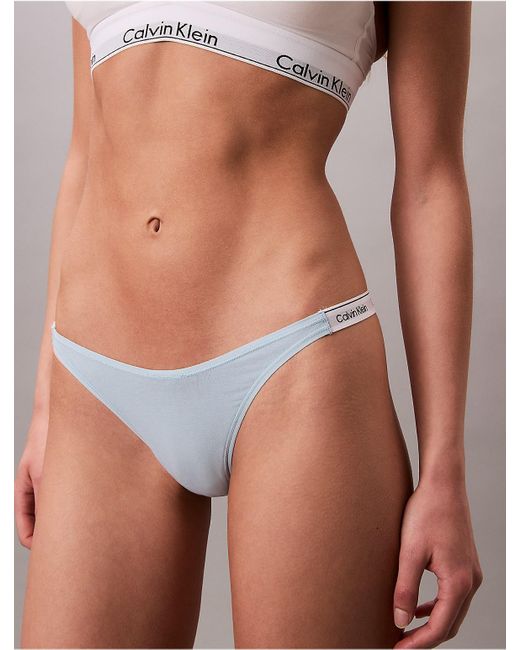 Calvin Klein Multicolor Modern Logo Dipped String Thong