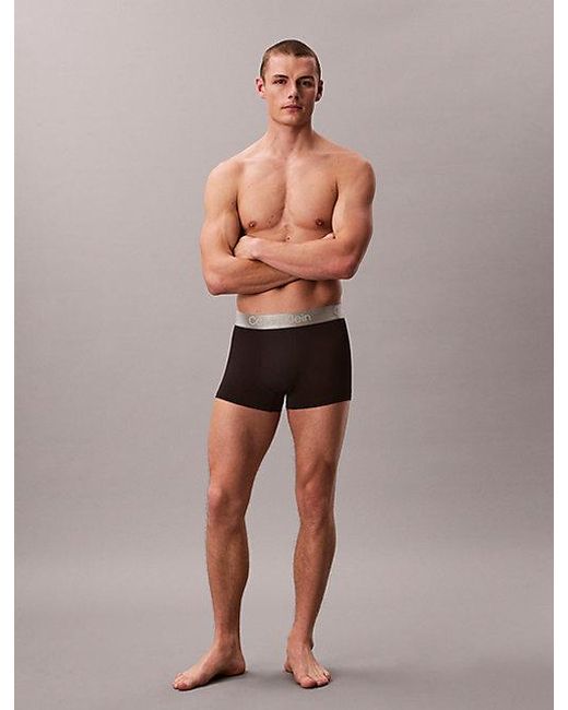 Calvin Klein Gray 3 Pack Trunks for men