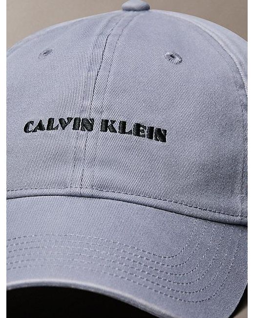 Calvin Klein Metallic Embroidered Graphic Logo Cap for men
