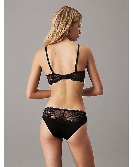 Calvin Klein Black Push Up T-Shirt Bra Seductive Comfort