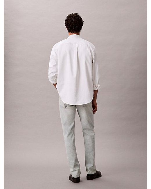 Calvin Klein Gray Jeans Standard Straight Fit Jeans for men