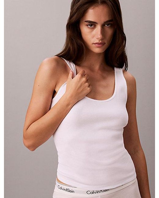 Calvin Klein Multicolor 3 Pack Scoopneck Tank Tops