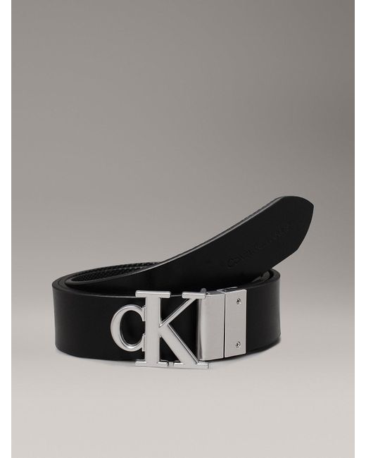 Calvin Klein Natural Reversible Logo Belt