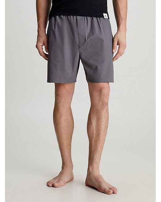 Shorts de pijama - Pure Calvin Klein de hombre de color Blue