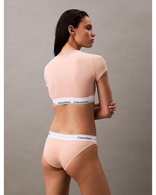 Calvin Klein T-Shirt Bralette in het Pink