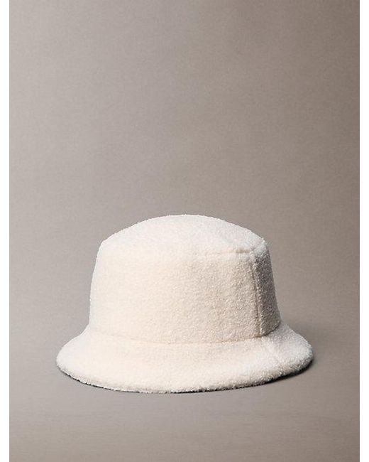 Calvin Klein Natural Sherpa Bucket Hat