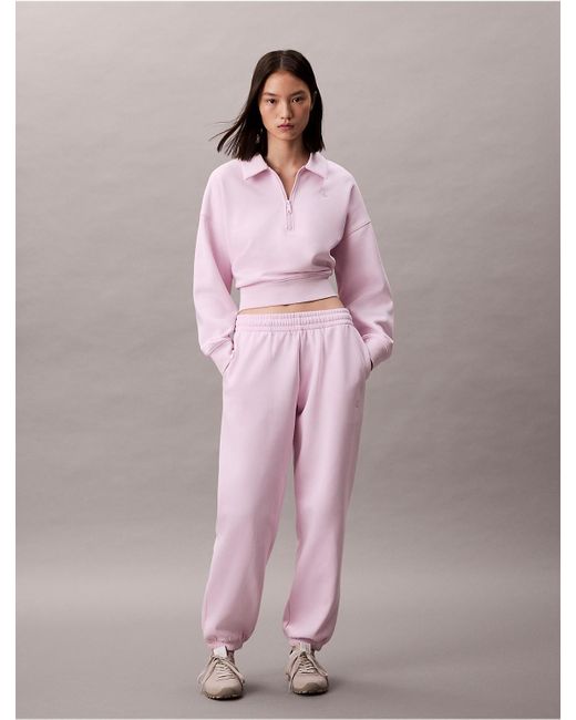 Calvin Klein Pink Calvin Klein Archive Logo Fleece Joggers