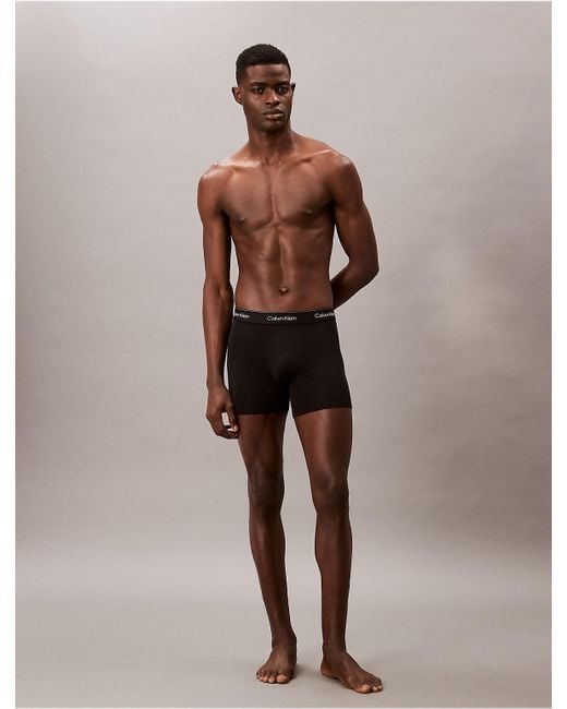 Calvin Klein Black 5 Pack Boxer Briefs for men