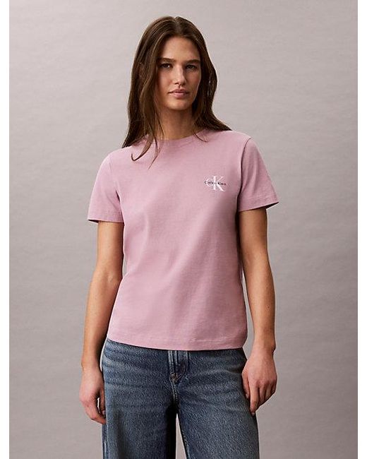 Calvin Klein Purple Jeans 2 Pack Cotton Monogram T-Shirts