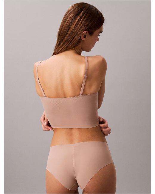 Calvin Klein Brown Invisibles Longline Wirefree Bandeau