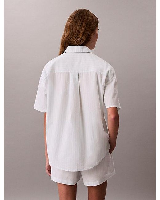 Calvin Klein Multicolor Shorts Pyjama Set Cotton Poplin