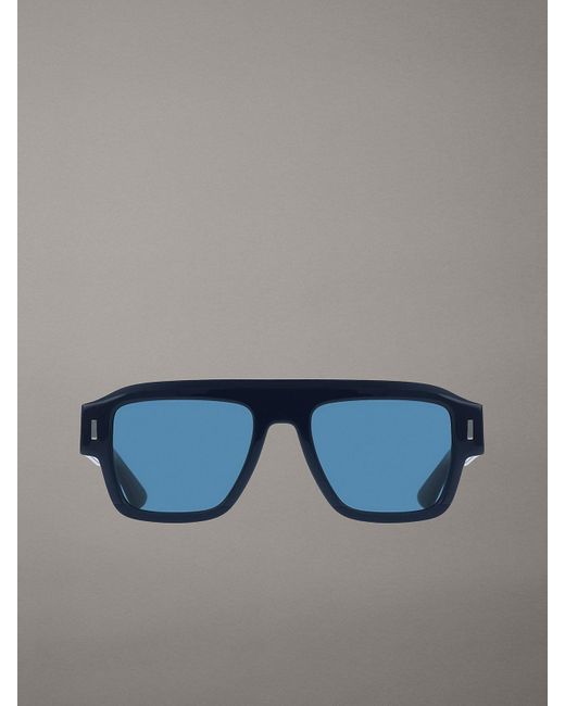 Calvin Klein Blue Modified Rectangle Sunglasses Ck25509S for men
