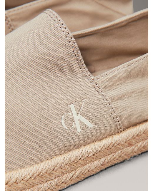 Espadrillas di Calvin Klein in Gray da Uomo