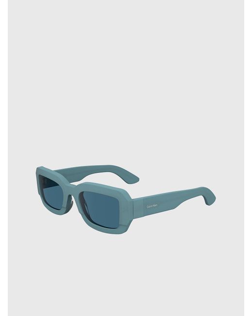 Calvin Klein Blue Modified Rectangle Sunglasses Ck24511S