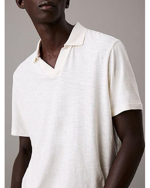 Calvin Klein Poloshirt Met Cuba-Kraag in het Multicolor voor heren
