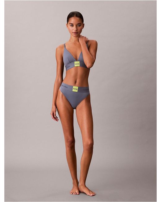 Calvin Klein Multicolor Modern Logo High Waist Bikini