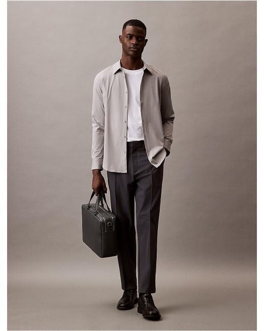 Calvin Klein Micro Pebble Commuter Bag in Gray for Men | Lyst