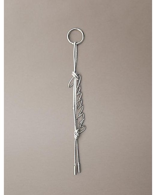 Calvin Klein Multicolor Metallic Knotted Tassel Logo Bag Charm