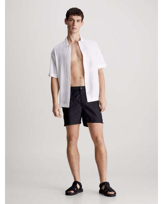 Calvin Klein White Beach Shirt - Ck Meta Legacy for men