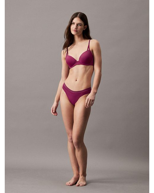 Soutien-gorge push-up invisible - Seductive Comfort Calvin Klein en coloris Brown