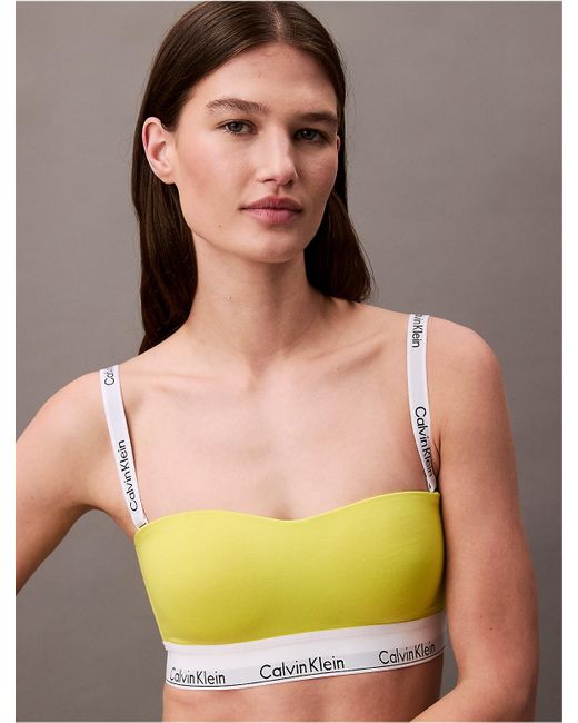 Calvin Klein Multicolor Icon Cotton Modal Lightly Lined Bandeau Bra