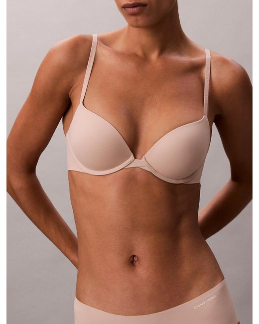 Calvin Klein Brown Push Up Plunge Bra