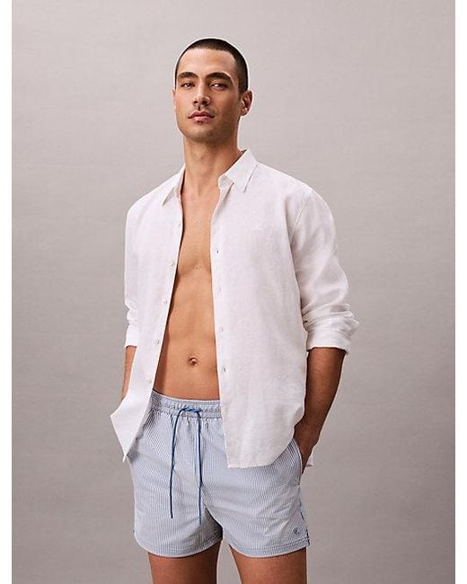 Calvin Klein Multicolor Short Drawstring Swim Shorts for men