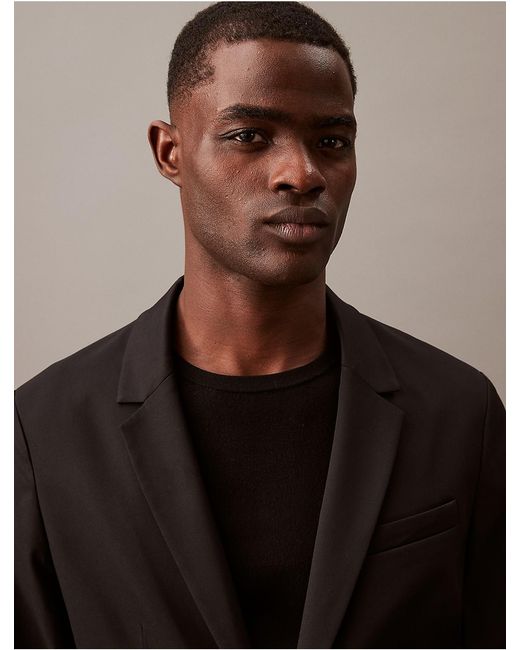 Calvin Klein Brown Tech Move Slim Blazer for men