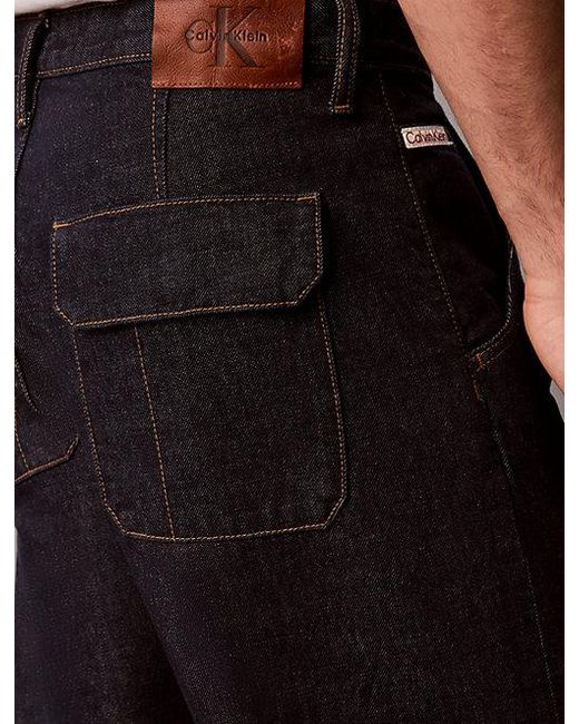 Calvin Klein White Jeans Baggy Utility Jeans for men