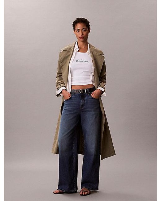 Calvin Klein Top Vrouw Wit in het Blue