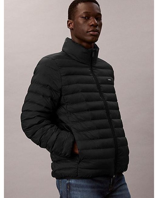 Calvin Klein Black Lightweight Puffer Jacket for men