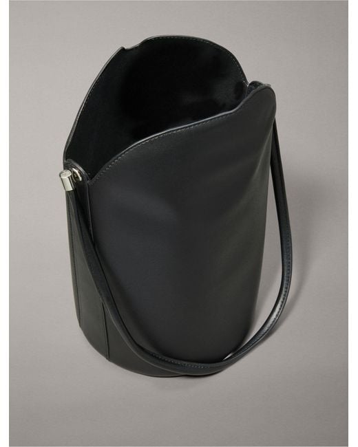 Calvin Klein Gray All Night Bucket Bag