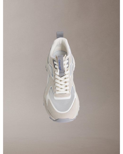 Calvin Klein Gray Trailblazer — Ripstop Runner Trainers