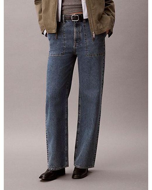 Calvin Klein Multicolor Jeans High Rise Loose Jenas