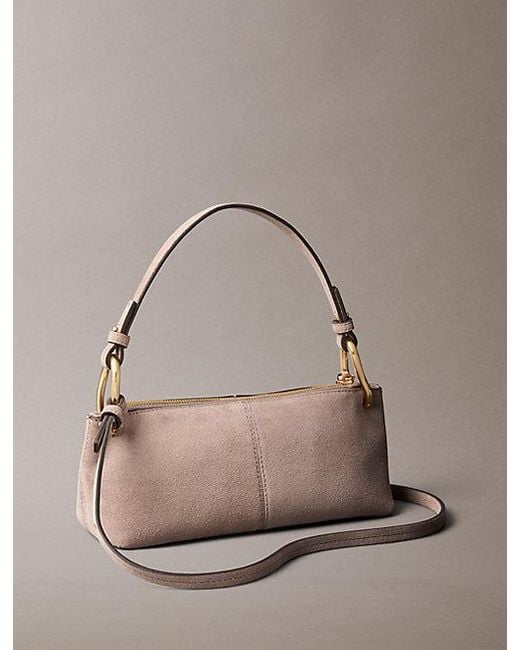 Calvin Klein Multicolor Small Soft Suede Shoulder Bag