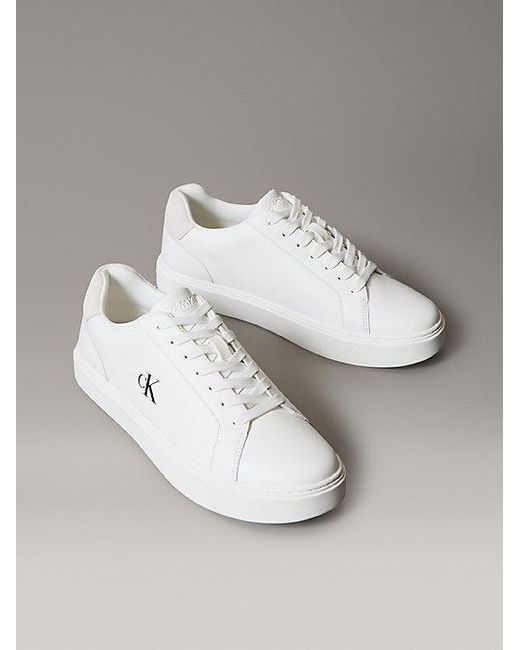 Calvin Klein Sneakers Van Glad Leer Met Flexibele Zool in het Metallic voor heren
