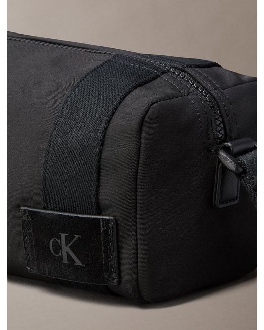 Calvin Klein Gray Canvas Camera Bag for men