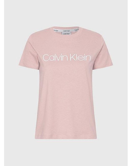 Calvin Klein Pink Organic Cotton Logo T-Shirt