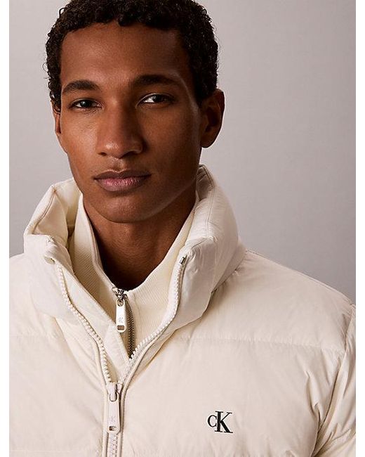 Calvin Klein Natural Jeans Relaxed Nylon Puffer Jacket for men