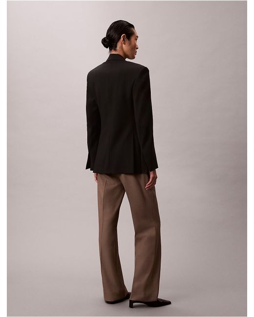 Calvin Klein Brown Tailored Flared Pants