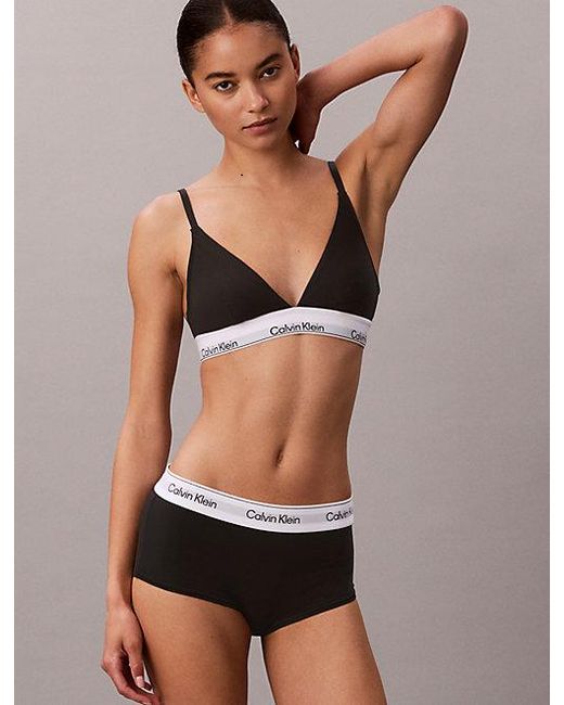 Calvin Klein Black Boy Shorts Icon Cotton Modal