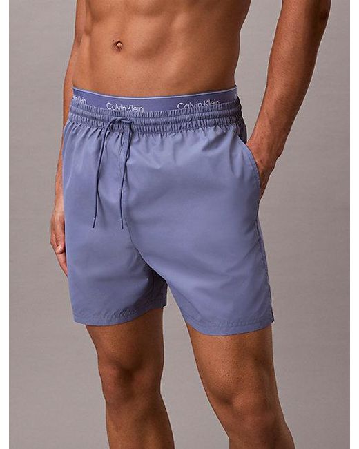 Calvin Klein Multicolor Medium Drawstring Swim Shorts Ck Essentials for men