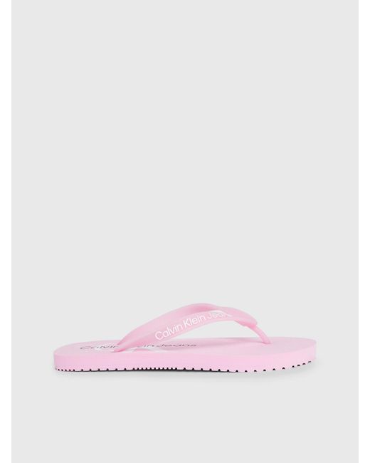 Calvin Klein Pink Flip Flops